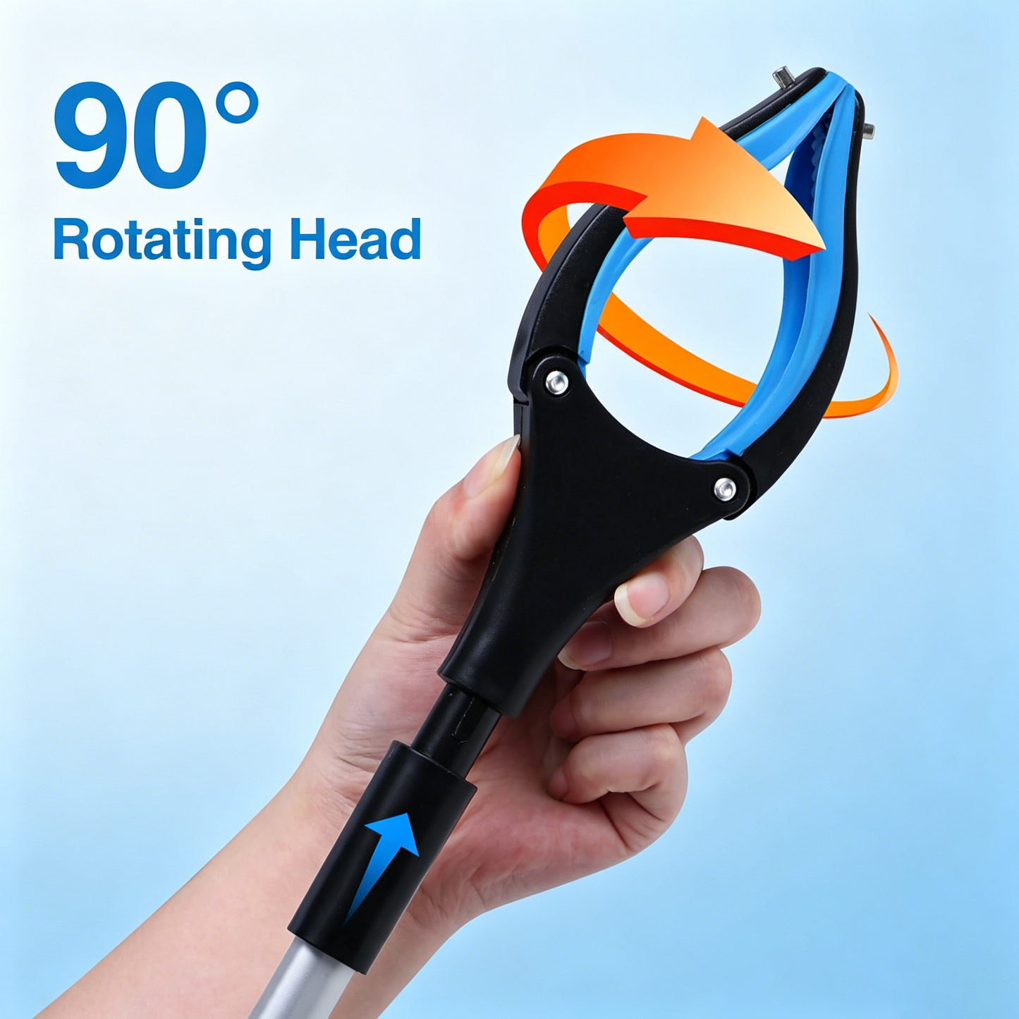 2-Pack Grabber Reacher Tool, 32 Inch Extra Long Steel Foldable Pick Up Stick