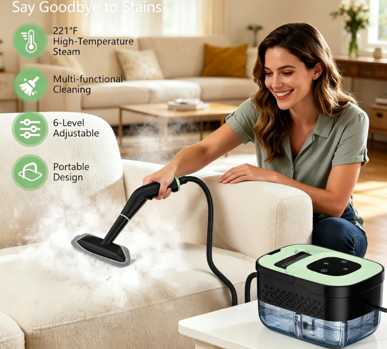 Steam Cleaner, Portable Steamer for Cleaning with 16pcs Accessories