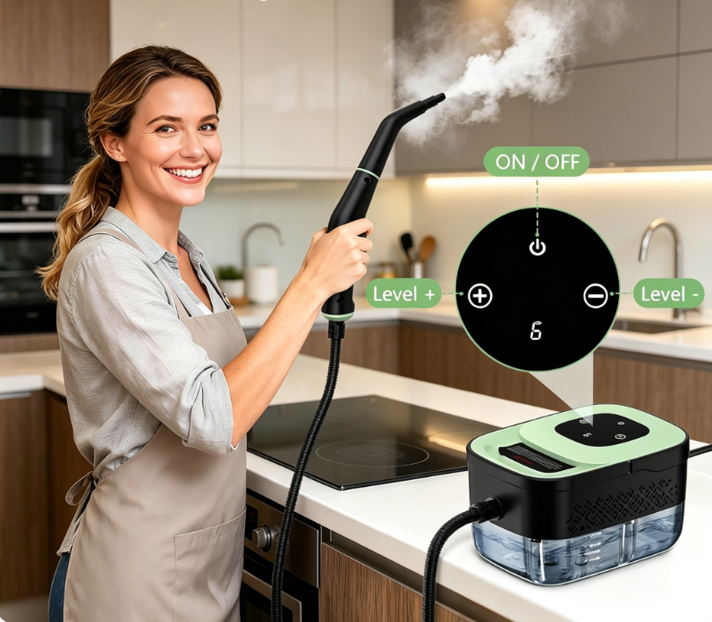 Steam Cleaner, Portable Steamer for Cleaning with 16pcs Accessories