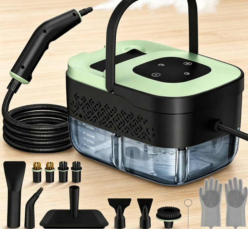 Steam Cleaner, Portable Steamer for Cleaning with 16pcs Accessories